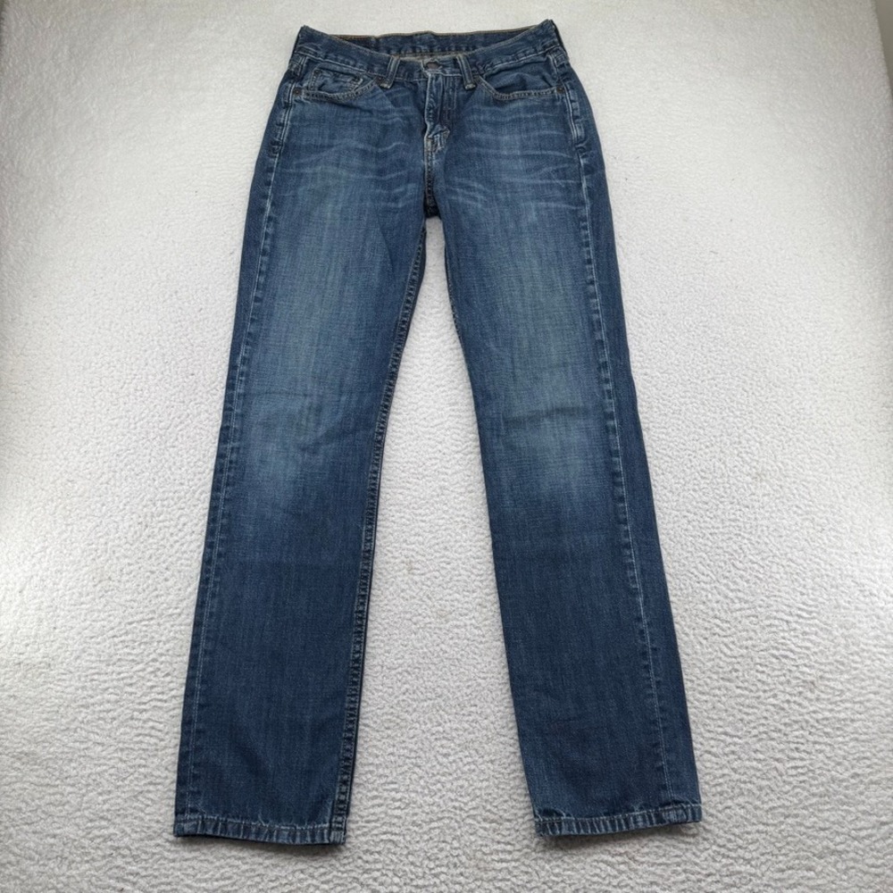 Levis 514 Jeans Men 28x32 Blue Dark Wash Straight Leg Stretch Denim Cotton Pants
